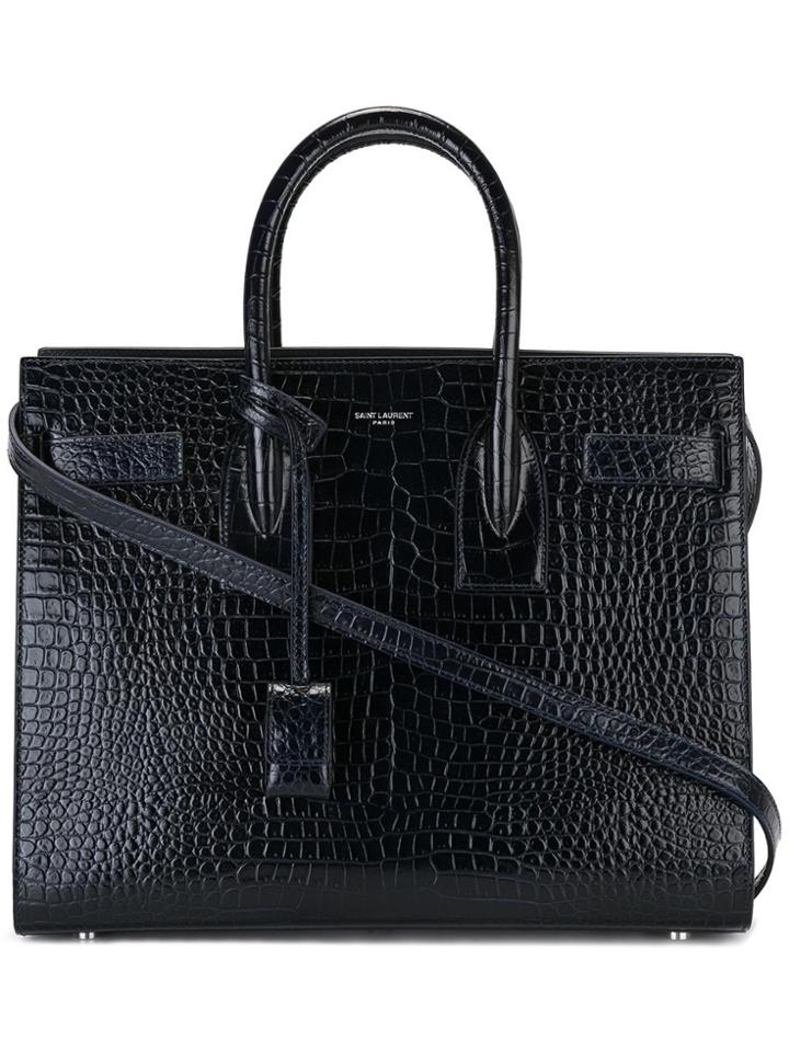 Saint Laurent Small Sac De Jour Tote - Blue