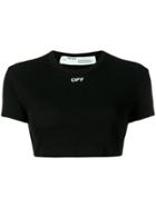 Off-white Cropped T-shirt - Black