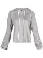 Unravel Project Drawstring Hooded Sweater - Grey
