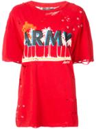 Amiri Oversized Army T-shirt - Red