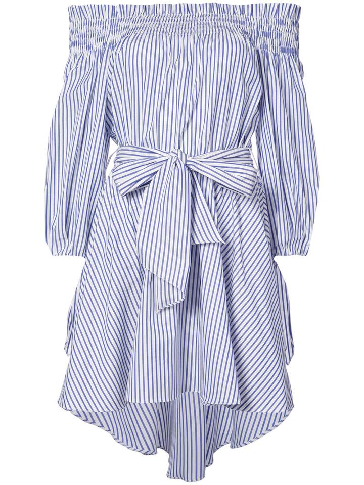 Caroline Constas - Lou Dress - Women - Cotton - S, Blue, Cotton