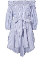 Caroline Constas - Lou Dress - Women - Cotton - S, Blue, Cotton