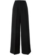 Twin-set Wide Trousers, Women's, Size: Small, Black, Polyester/viscose/spandex/elastane