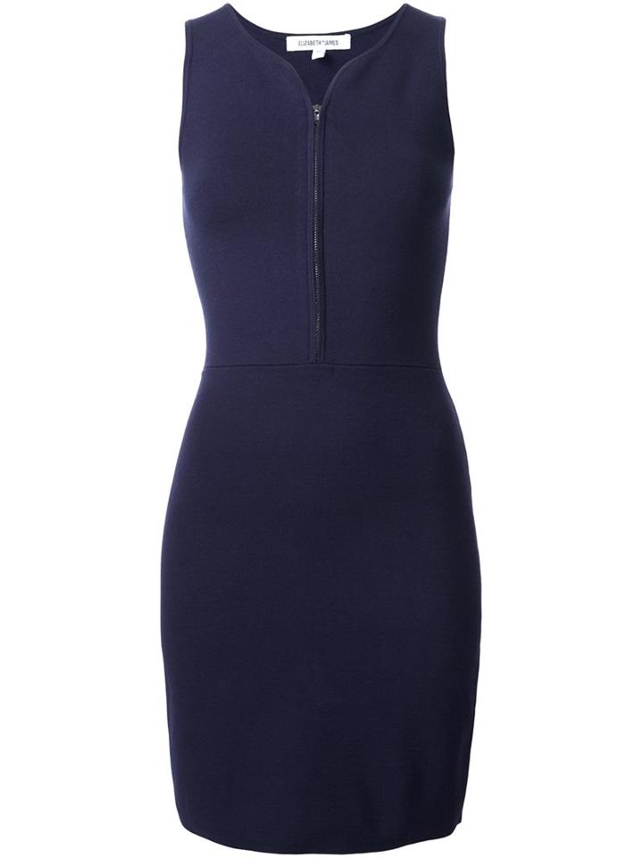 Elizabeth And James Half Zip Bodycon Dress