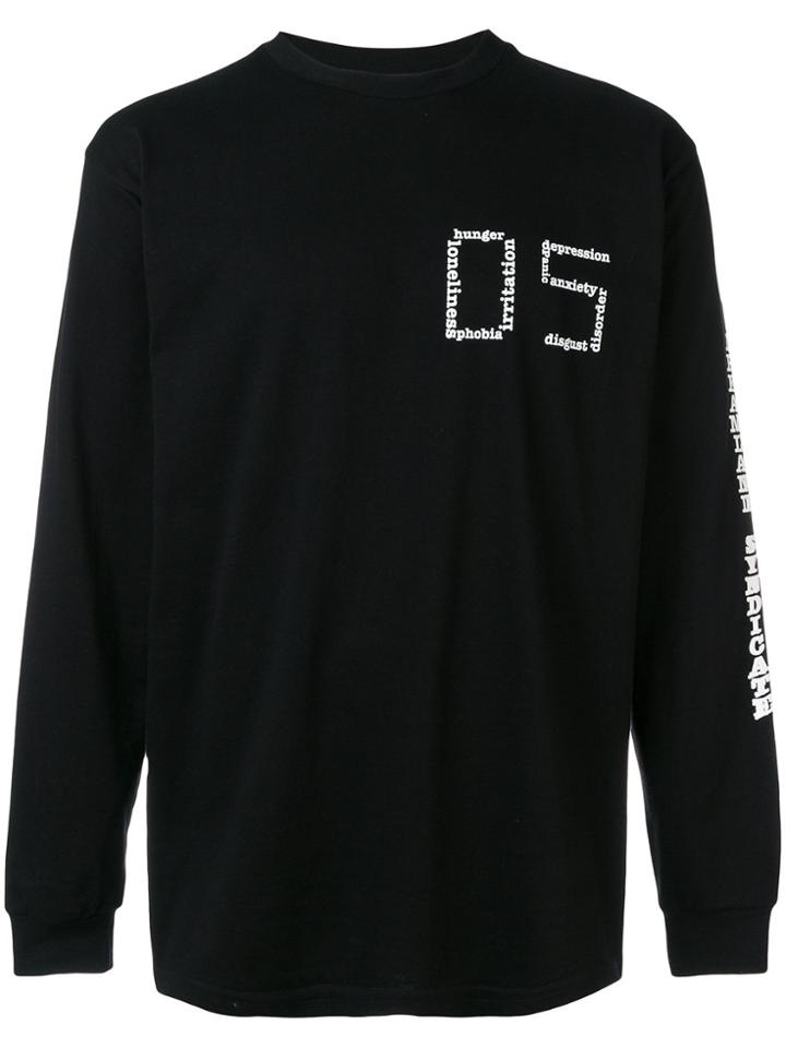 Dreamland Syndicate 05 Printed Long Sleeved T-shirt - Black