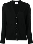 Allude Straight-fit Cardigan - Black