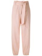Nk Rustic Linen Clochard Trousers - Pink