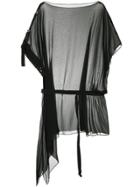 Zambesi Asymmetric Belted Tunic - Black