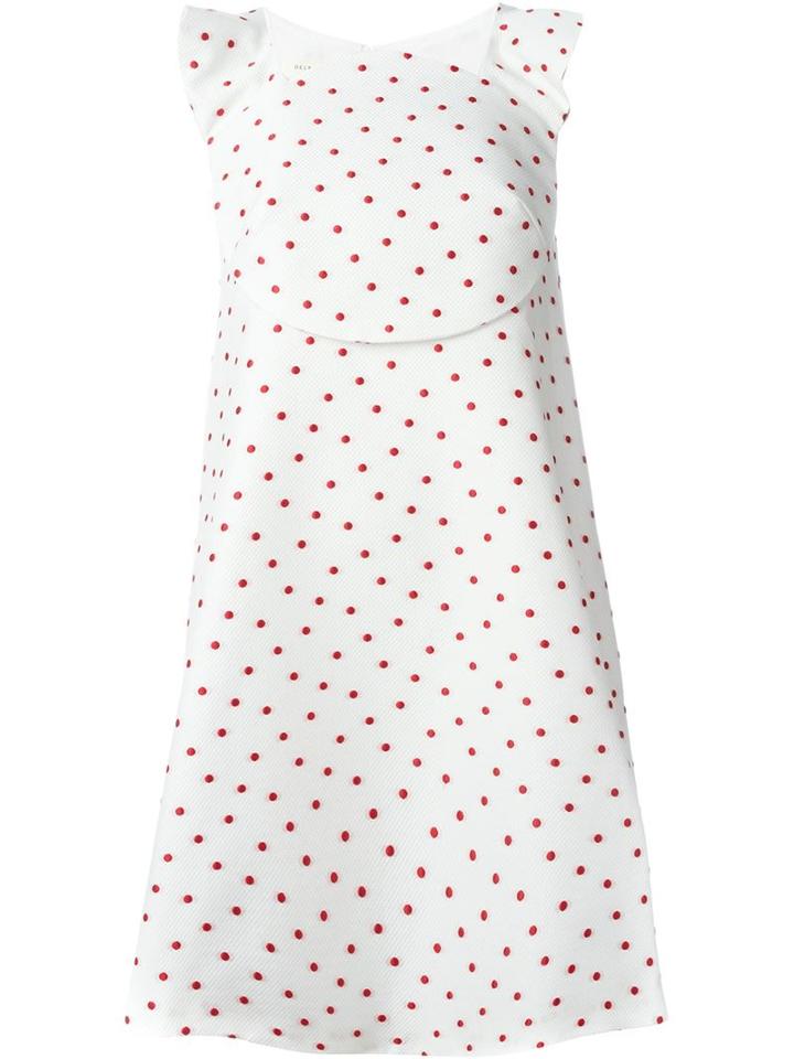 Delpozo Polka Dot A-line Dress