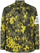 Oamc Patch Detail Camouflage Shirt - Green