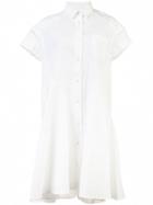 Sacai Trapeze Shirt Dress - White