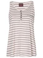 Lilly Sarti Striped Tank Top, Women's, Size: 36, Grey, Cotton/polyester