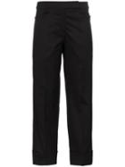 Simone Rocha Ruffle-trim Cropped Trousers - Black