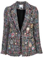 Edward Achour Paris Multi Patch Tweed Blazer - Multicolour