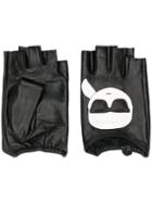 Karl Lagerfeld Fingerless Gloves - Black