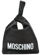 Moschino Loop Strap Tote, Women's, Black, Leather