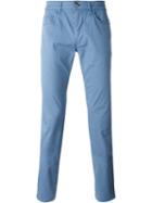 Fay Chino Trousers, Men's, Size: 38, Blue, Cotton/spandex/elastane