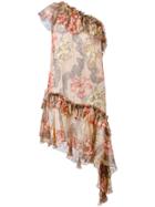 Philosophy Di Lorenzo Serafini Floral Print Asymmetric Dress -