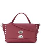 Zanellato Studded Detailing Tote, Women's, Red, Leather