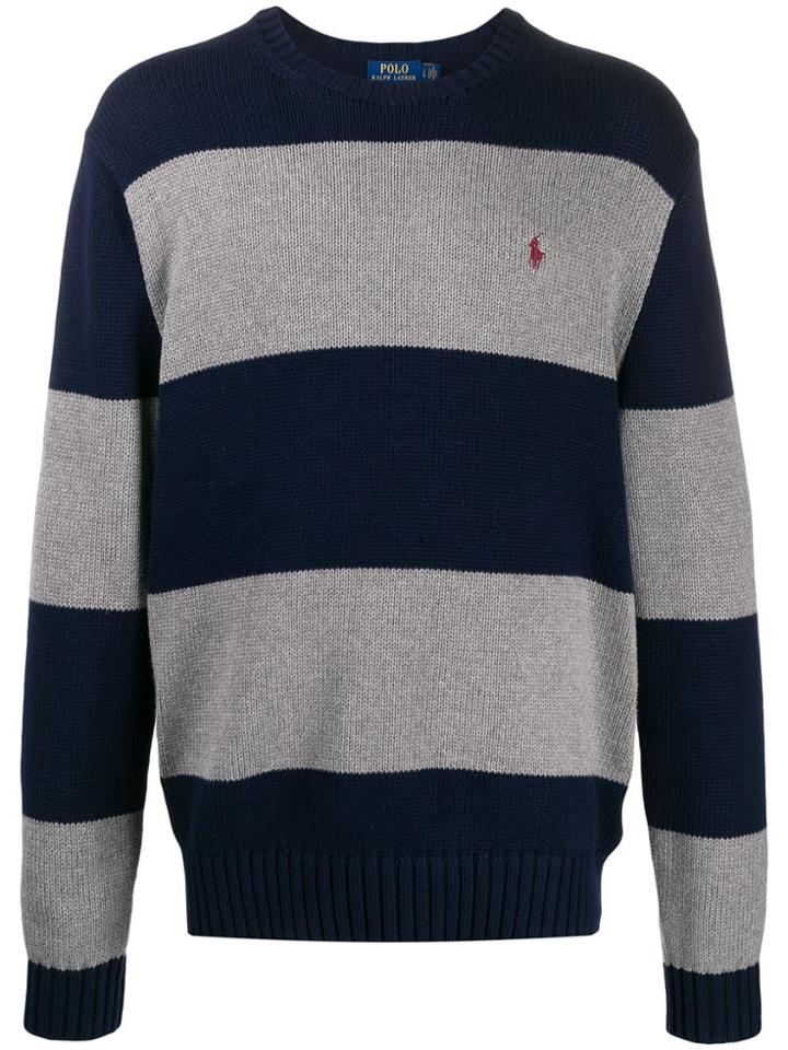 Polo Ralph Lauren Block Knit Jumper - Grey