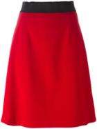 Dolce & Gabbana Classic A-line Skirt, Women's, Size: 44, Red, Virgin Wool/spandex/elastane/silk
