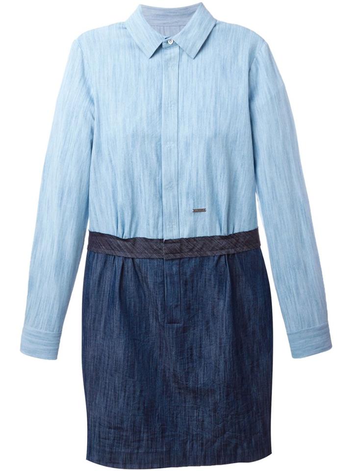 Dsquared2 'liza Office' Denim Dress - Blue