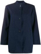 Raquel Allegra Jacquard Buttoned Blazer - Blue