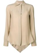 Moschino Asymmetrical Formal Shirt - Neutrals