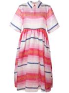 Daizy Shely Striped Flared Shortsleeved Dress