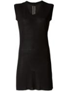 Rick Owens Scoop Neck T-shirt, Women's, Size: 40, Black, Viscose/silk
