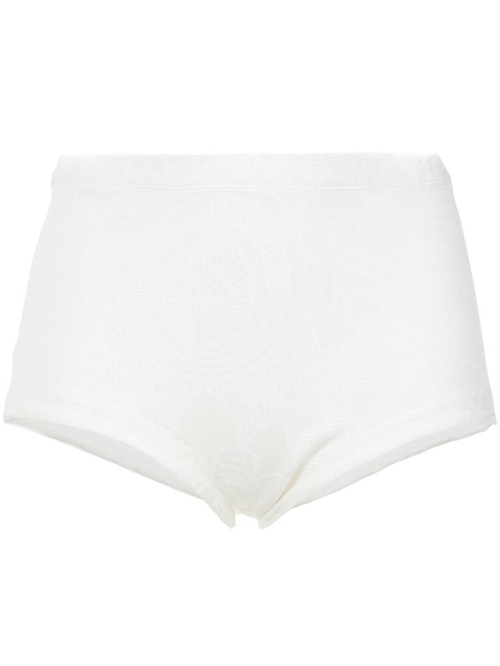 Martha Medeiros Knit Hot Pants - White