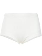Martha Medeiros Knit Hot Pants - White