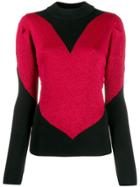 Gcds Heart Knitted Sweater - Black