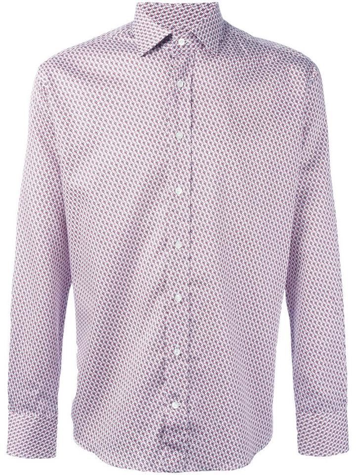 Etro - Fine Printed Shirt - Men - Cotton - 40, Red, Cotton