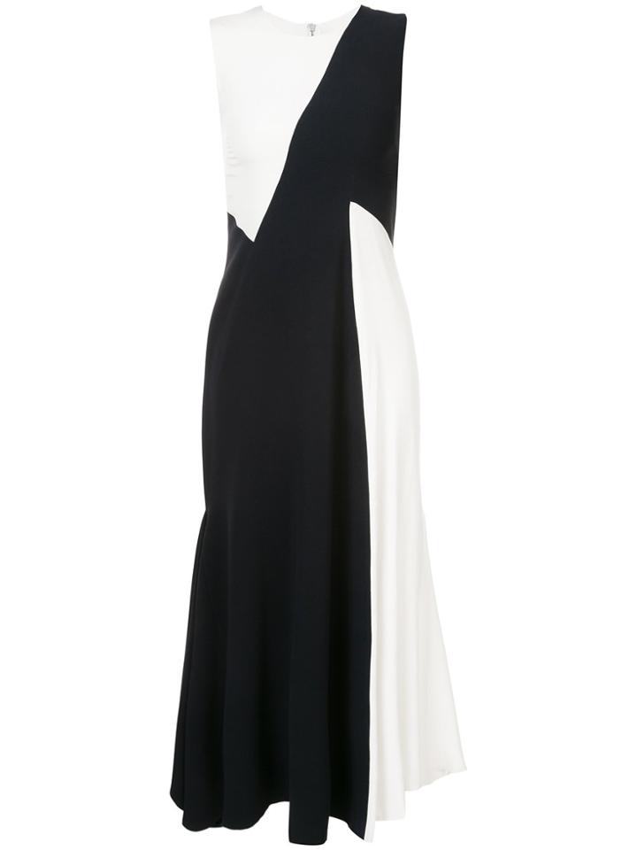 Kimora Lee Simmons Coloublock Flared Dress - Black