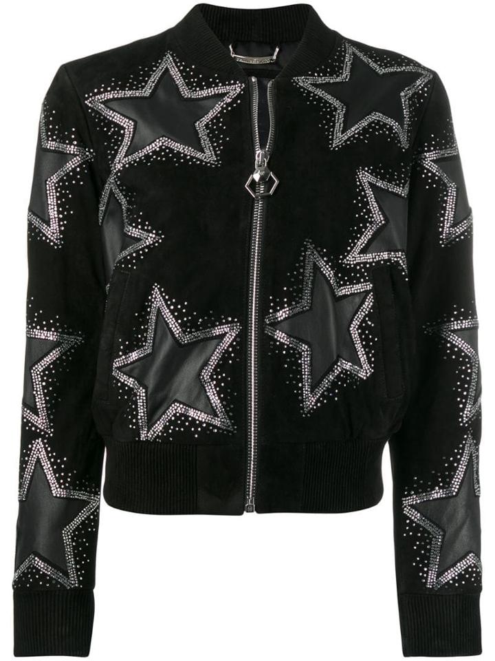 Philipp Plein Stars Bomber Jacket - Black