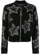 Philipp Plein Stars Bomber Jacket - Black