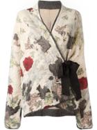 Antonio Marras Wrapped Kimono Style Cardigan, Women's, Size: Medium, Nude/neutrals, Polyamide/spandex/elastane/mohair/virgin Wool