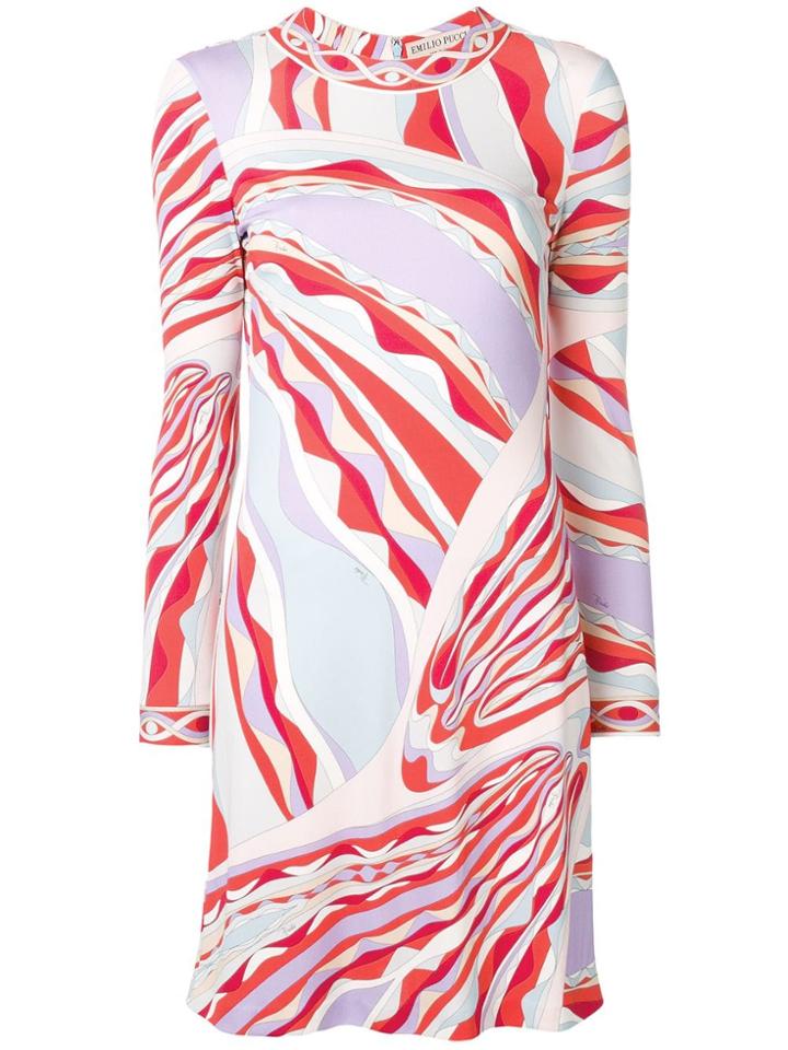 Emilio Pucci Burle Print Mini Dress - Pink