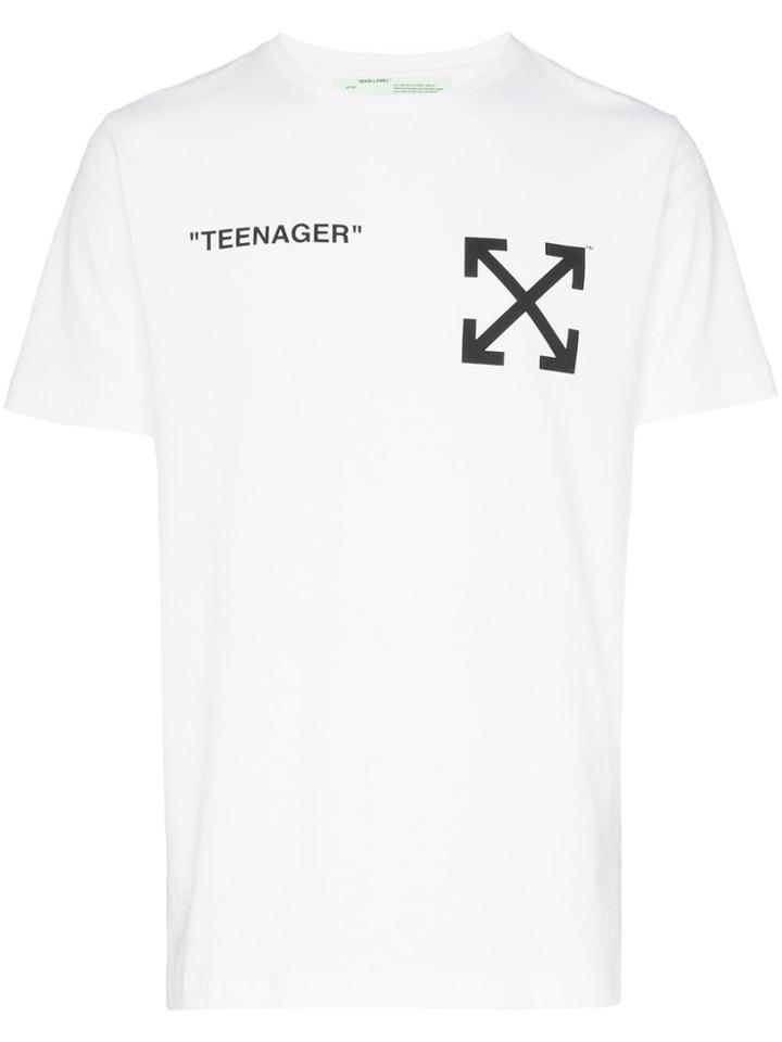 Off-white Bart Print Logo T-shirt