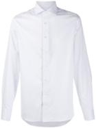 Canali Paisley Embroidered Shirt - White