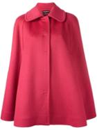 Dolce & Gabbana Short Cape Coat, Women's, Size: 40, Pink/purple, Cashmere/virgin Wool