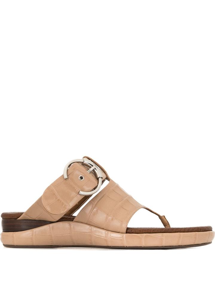 Chloé Wave Sandals - Brown