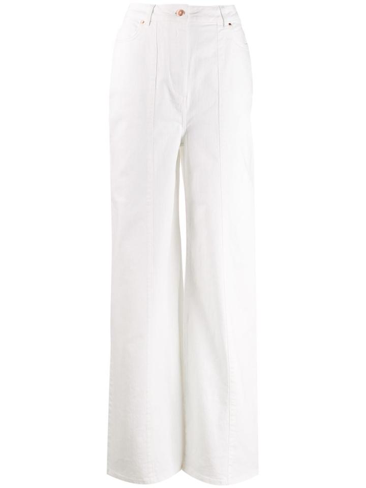 Aalto Flared Style Trousers - White