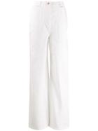 Aalto Flared Style Trousers - White