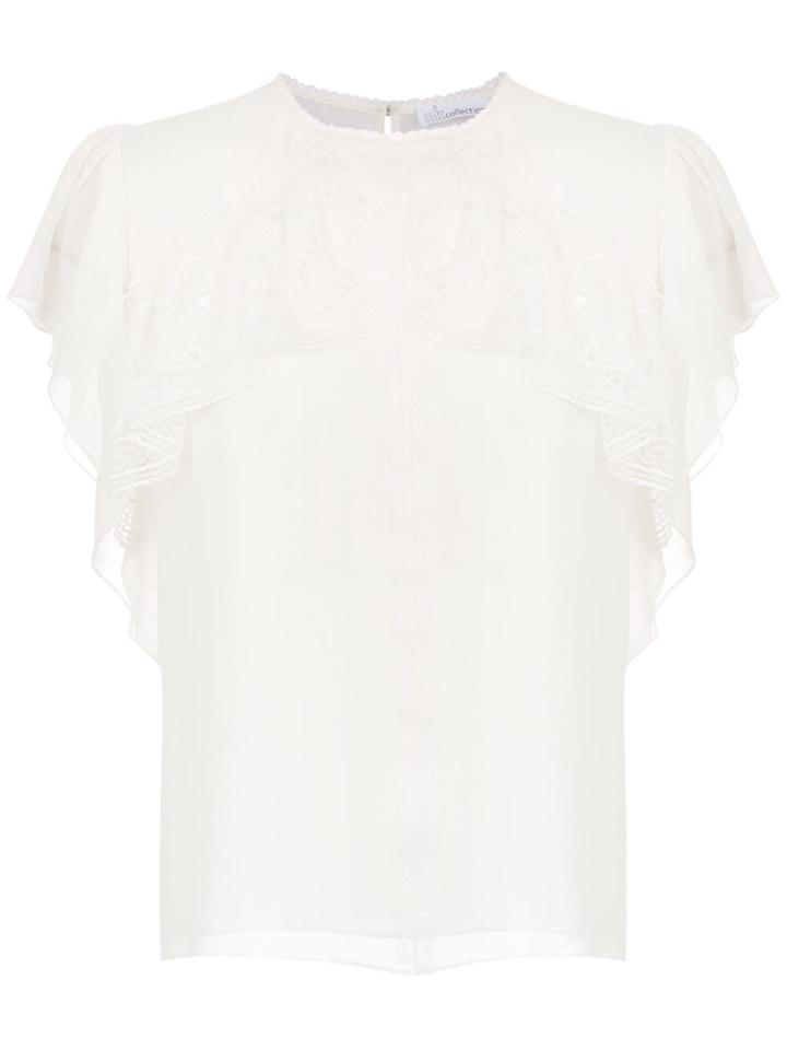 Nk Collection Lace Top - White