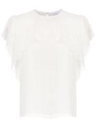 Nk Collection Lace Top - White