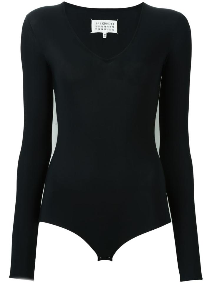 Maison Margiela Long Sleeved Body, Women's, Size: 46, Black, Polyamide/spandex/elastane