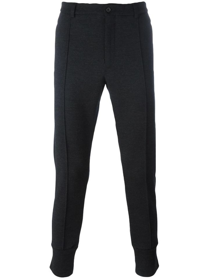 Dolce & Gabbana Gathered Ankle Trousers - Black