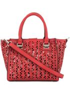 Loveless Cutout Detail Tote Bag - Red